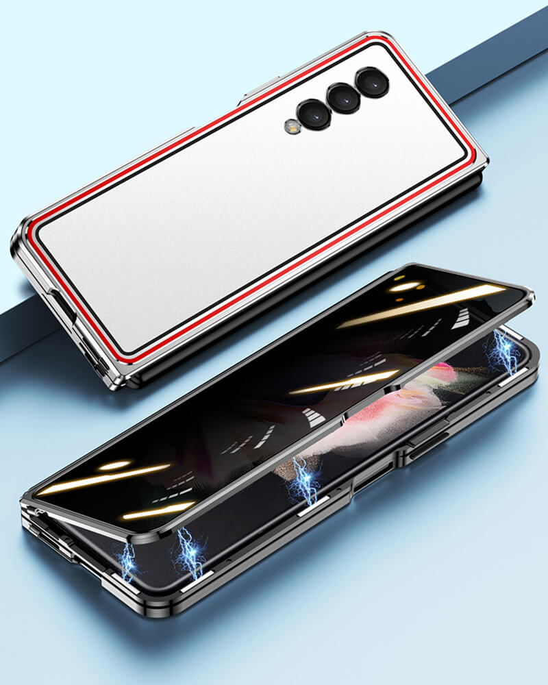 Limited Edition Magnetic Metal Anti-fall Privacy Protective Case For Samsung Galaxy Z Fold3 5G