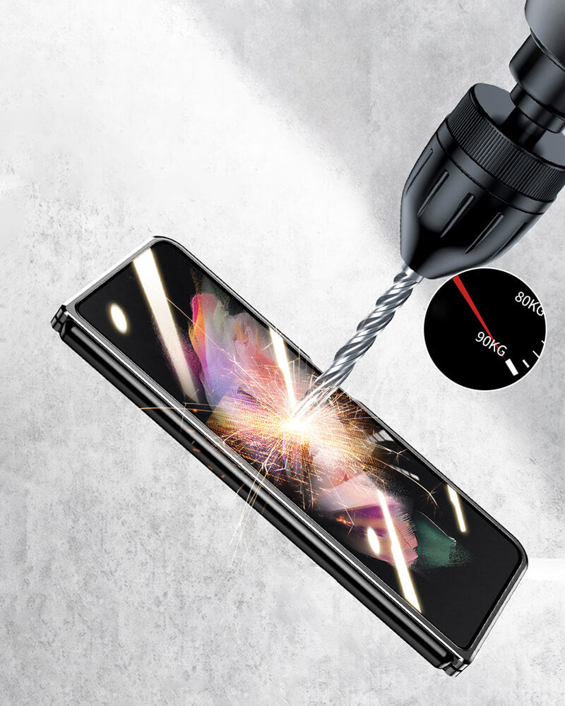 Magnetic Metal Anti-fall Clear Protective Case For Samsung Galaxy Z Fold3 5G