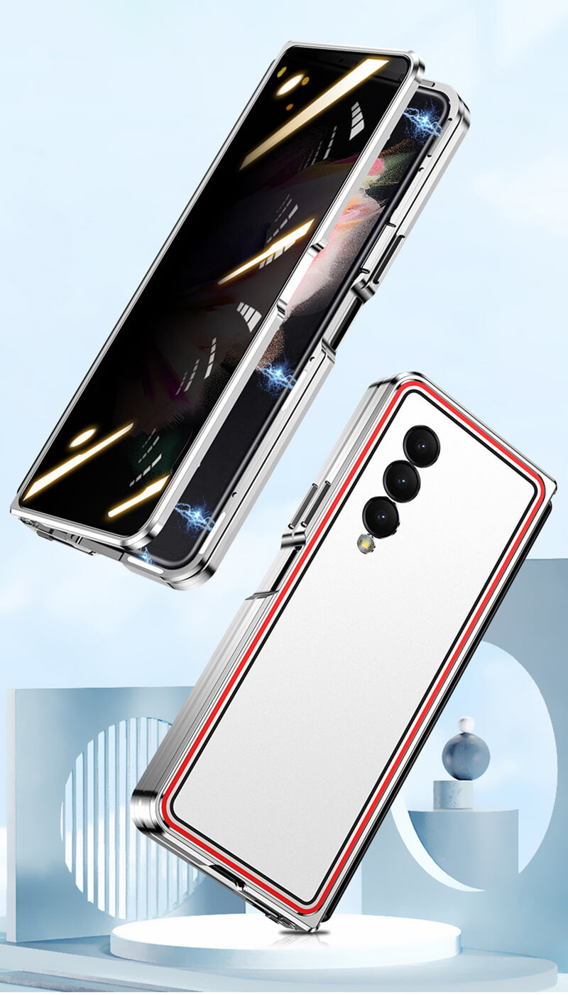 Limited Edition Magnetic Metal Anti-fall Privacy Protective Case For Samsung Galaxy Z Fold3 5G