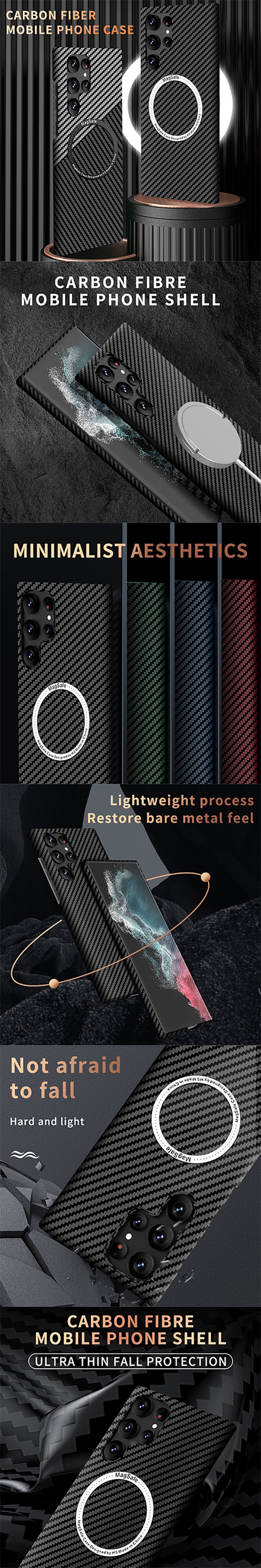 Samsung Galaxy S Series | Magnetic Carbon Fiber Phone Case