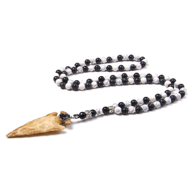 Ethnic Zebra Stone Necklace