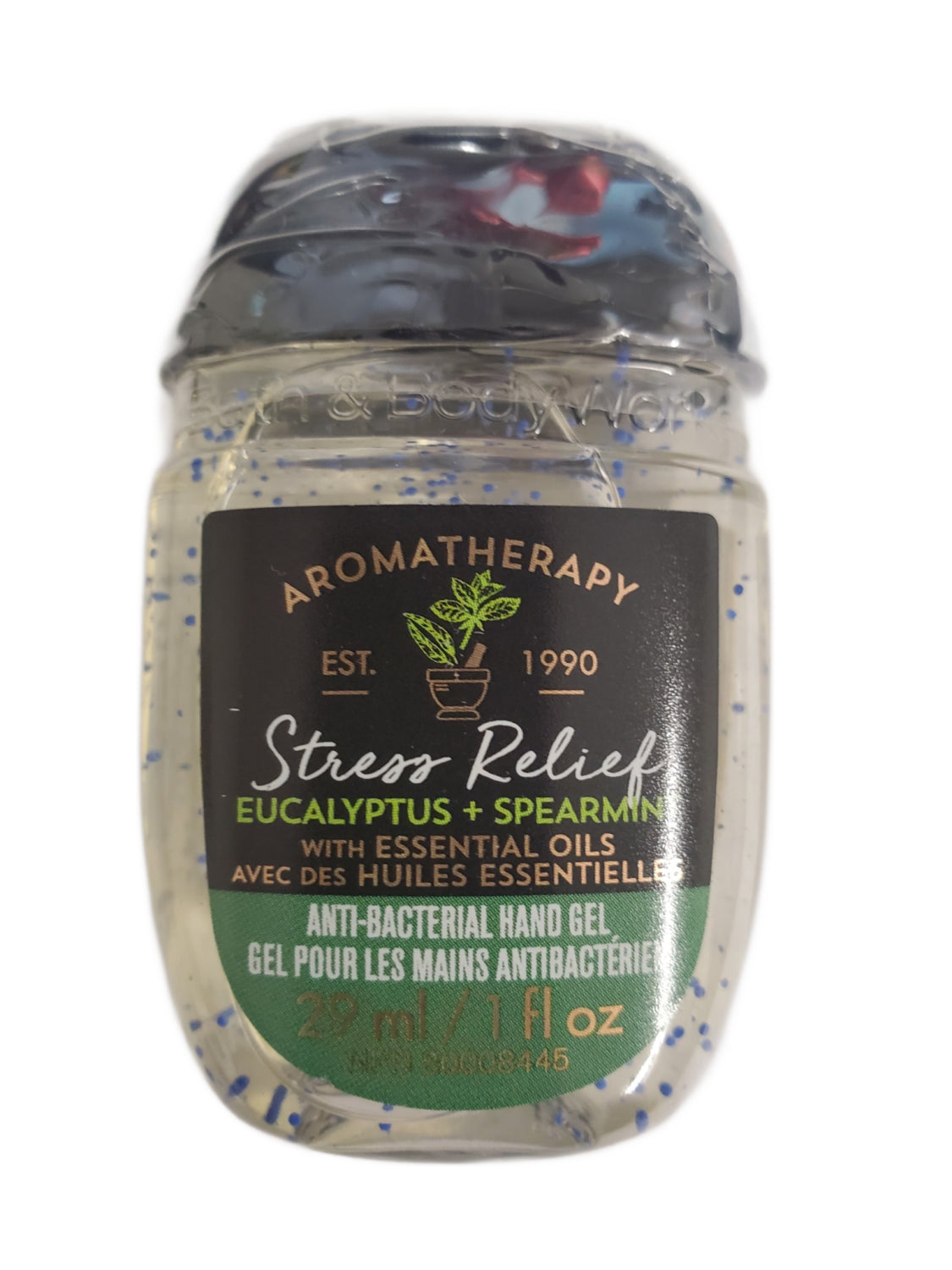 Bath & Body Works Aromatherapy Stress Relief  Anti Bacterial Hand Gel Eucalyptus Spearmint 1oz EXPIRED