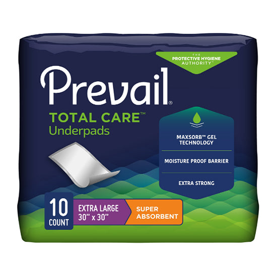 First Quality Prevail Incontinence Underpads, Super Absorbent, 30