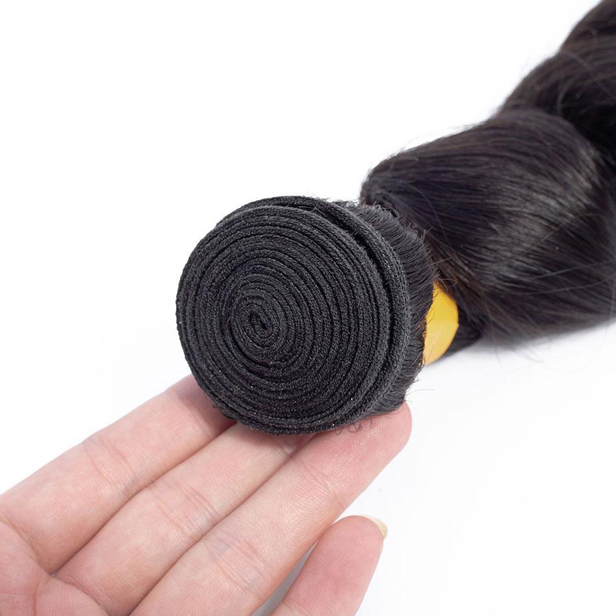 VSHOW HAIR Premium 9A Mongolian Virgin Human Hair Loose Wave 3 or 4 Bundles with Closure Popular Sizes