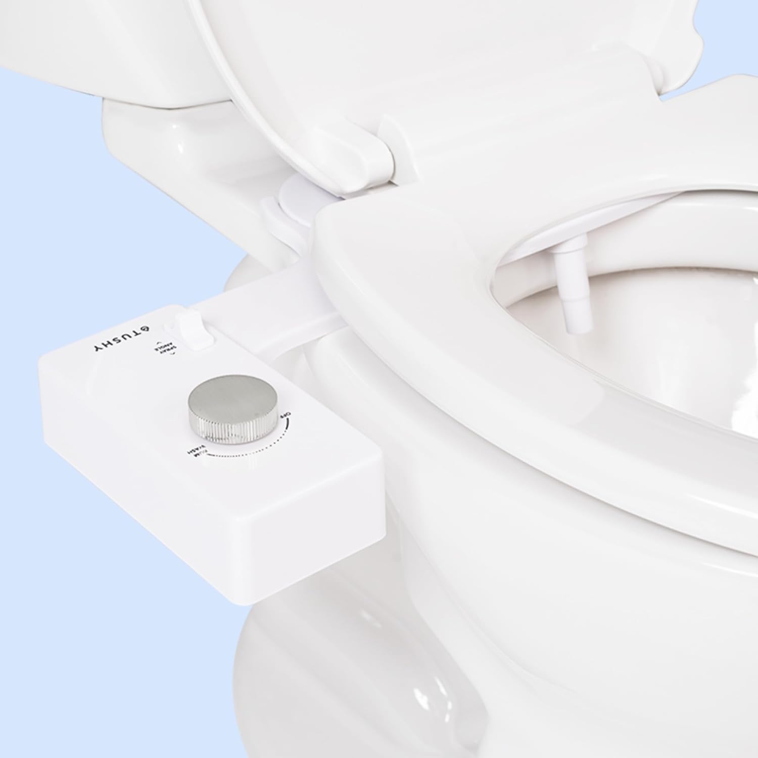 3.0 Bidet Toilet Seat Attachment - Non-Electric Self Cleaning Water Sprayer, Adjustable Water Pressure Nozzle, Angle Control, Easy Home Installation