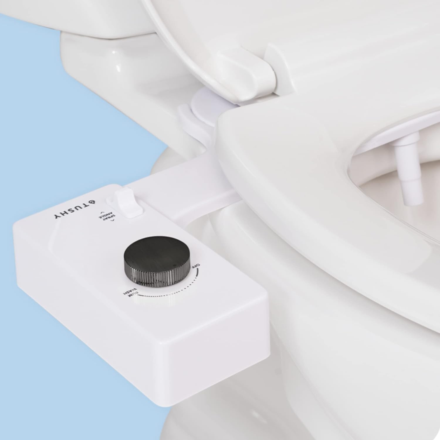 3.0 Bidet Toilet Seat Attachment - Non-Electric Self Cleaning Water Sprayer, Adjustable Water Pressure Nozzle, Angle Control, Easy Home Installation