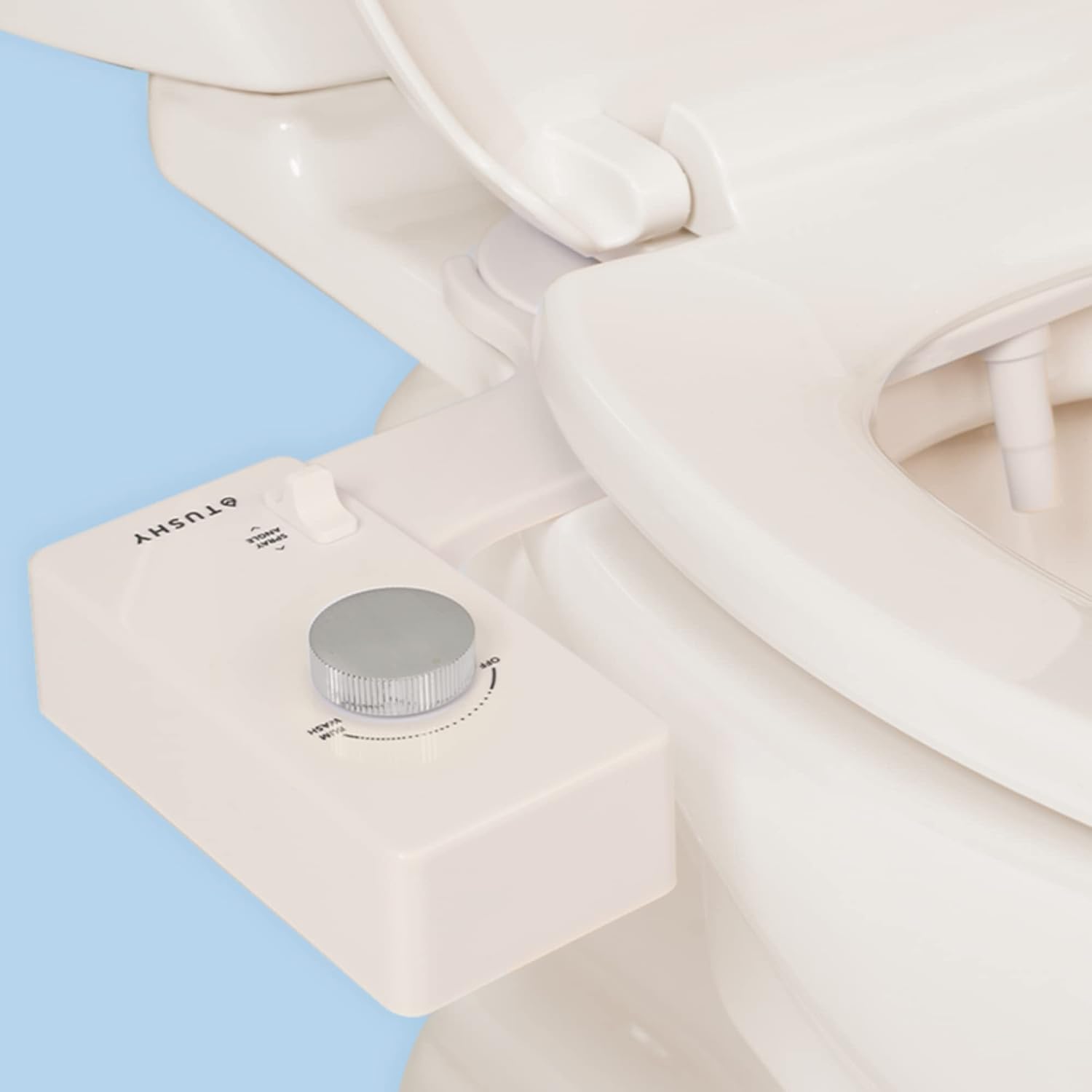 3.0 Bidet Toilet Seat Attachment - Non-Electric Self Cleaning Water Sprayer, Adjustable Water Pressure Nozzle, Angle Control, Easy Home Installation