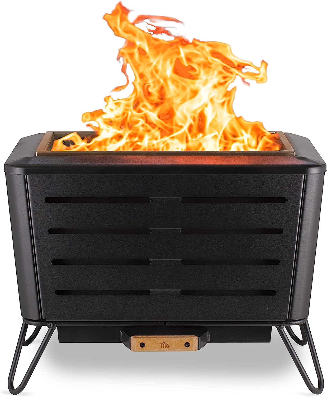 Smokeless Fire Pit Rectangular Wood Burning Outdoor Firepits,  Stainless Steel, Great for Camping 14.5x21.5x16.7