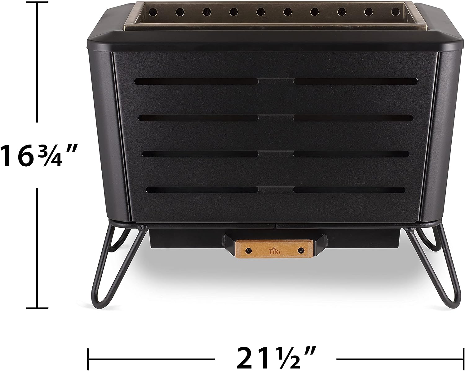 Smokeless Fire Pit Rectangular Wood Burning Outdoor Firepits,  Stainless Steel, Great for Camping 14.5x21.5x16.7