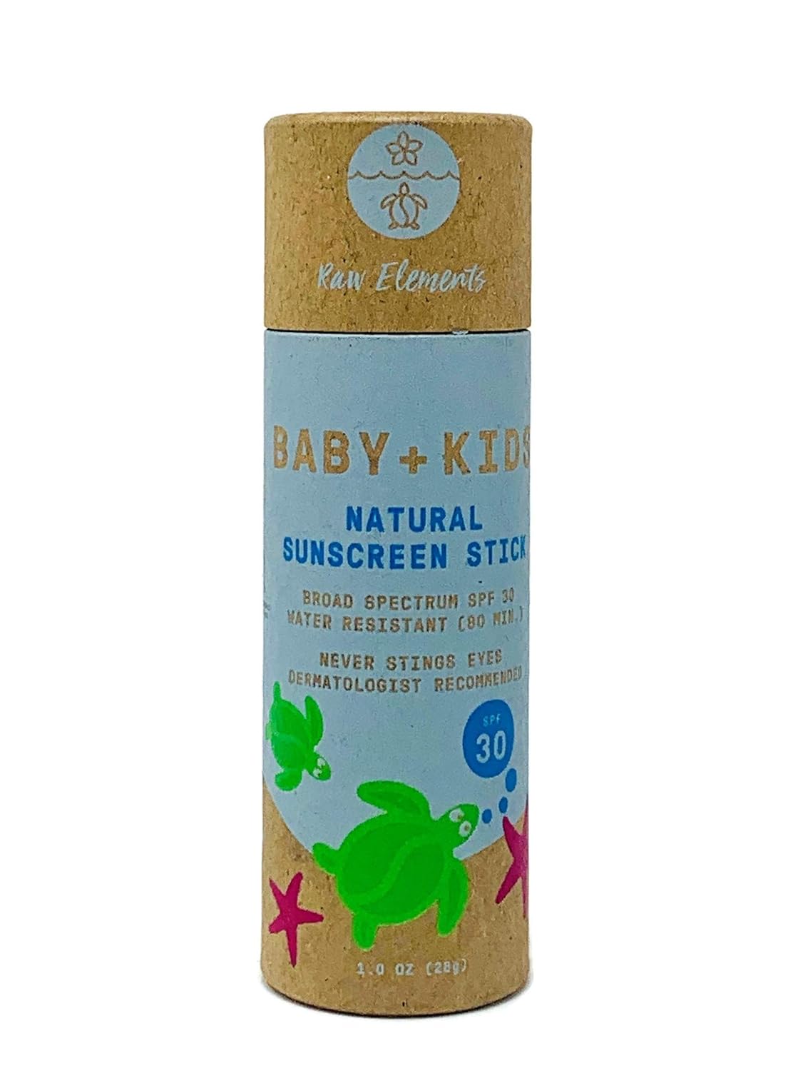 Zero-Waste Bundle Baby + Kids SPF 30 Organic Sunscreen with Lotion Tin 3oz, Lotion Stick 1oz and Hemp Drawstring Bag