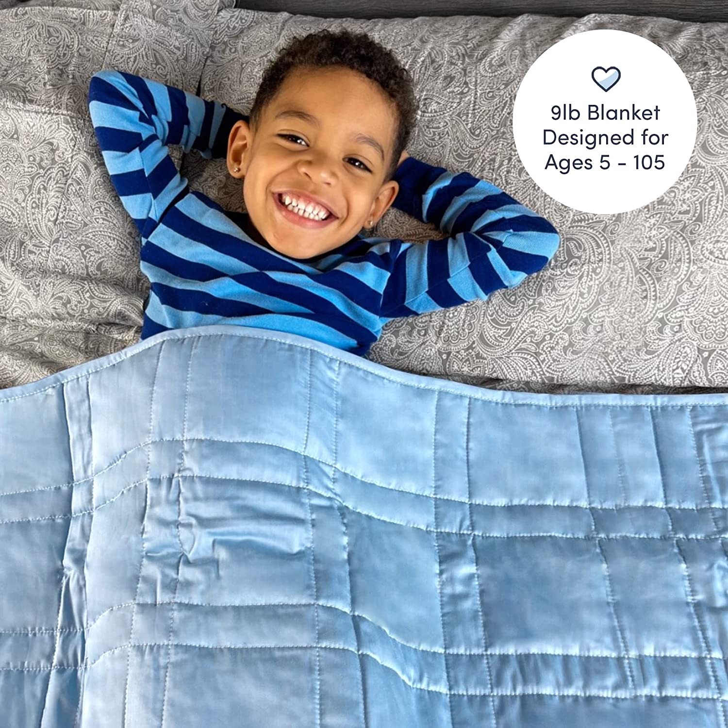 Weighted Blanket, Eco-Friendly, Chemical-Free, Soft Cool Cotton in Vegetable Dyed