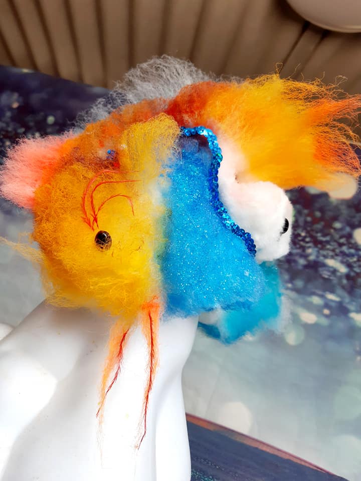 creative grooming contest with safe pet dye grooming