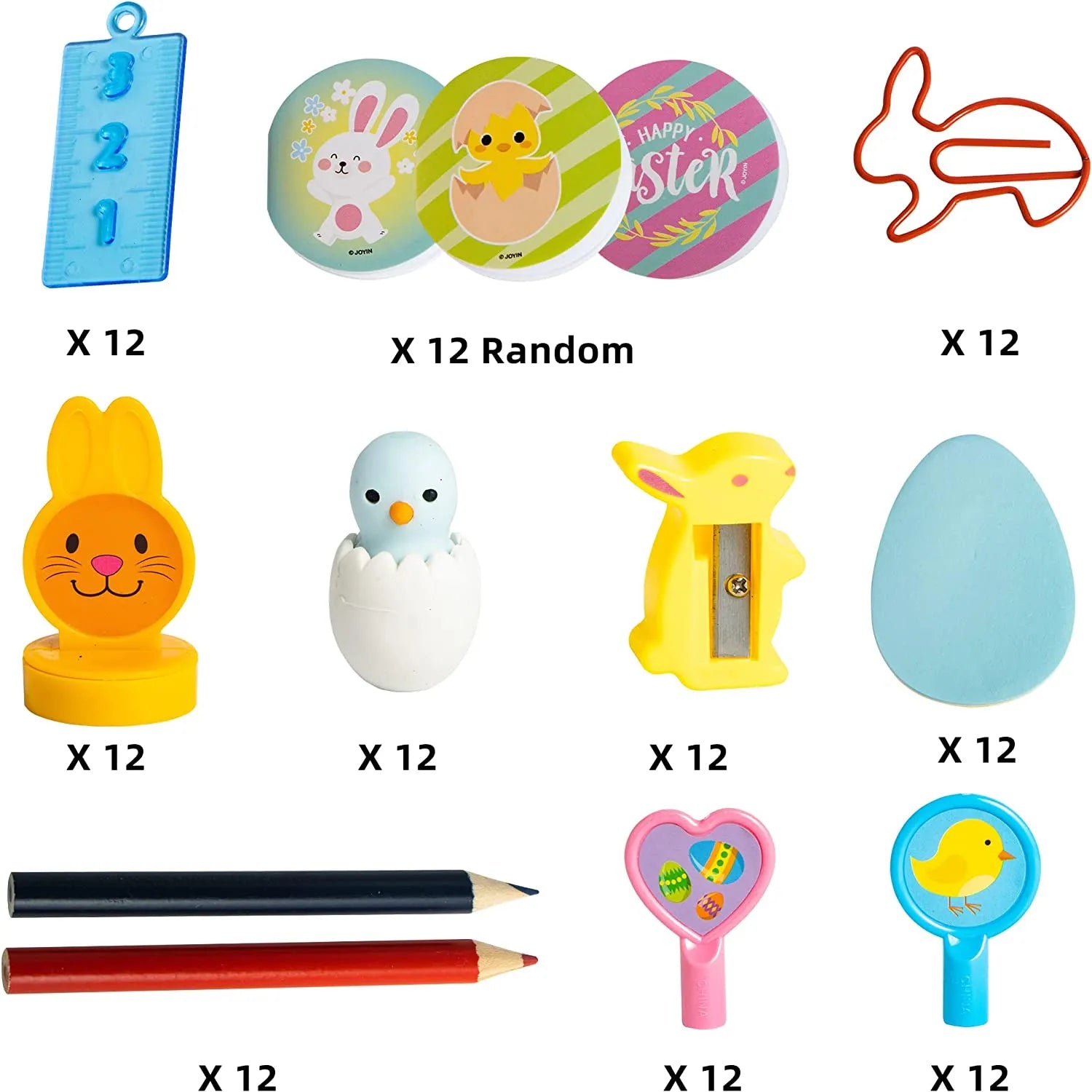 132Pcs Toys Sets Prefilled Easter Eggs