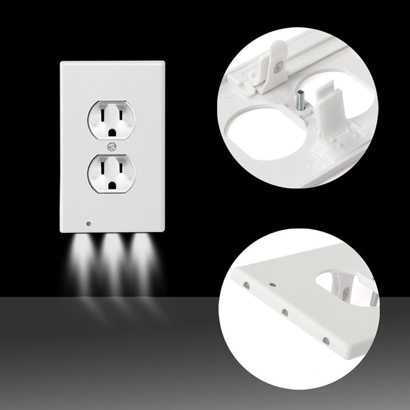 LED Plug Cover Night Light PIR Motion Sensor Activated