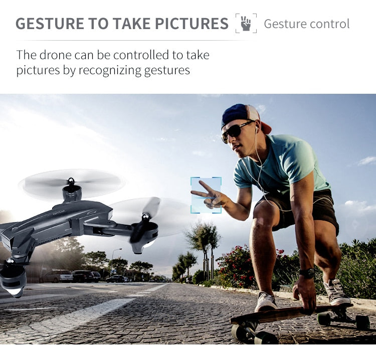 Visuo XS816 RC Drone with 50 Times Zoom WiFi FPV 4K Dual Camera Optical Flow Quadcopter Foldable Selfie VS SG106 M70