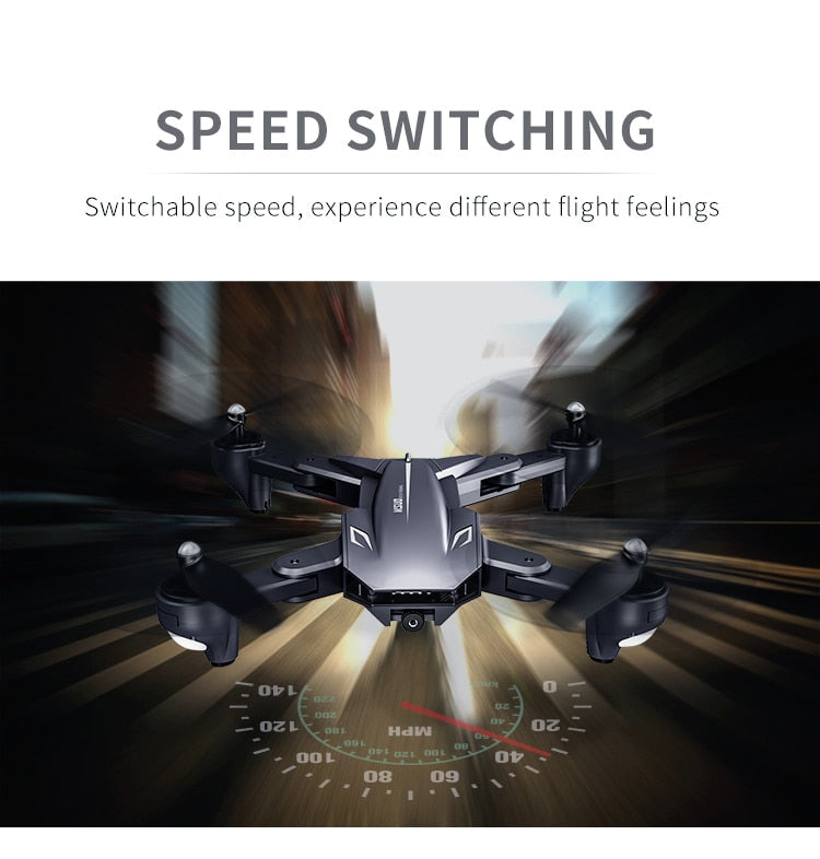 Visuo XS816 RC Drone with 50 Times Zoom WiFi FPV 4K Dual Camera Optical Flow Quadcopter Foldable Selfie VS SG106 M70