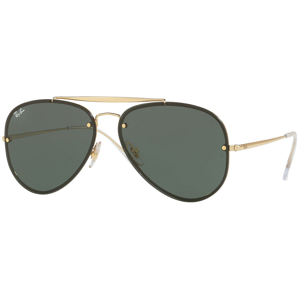 Ray Ban Blaze Aviator Blaze Unisex Sunglasses w/Dark Green Lens RB3584N 905071