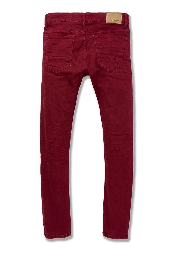 ROSS - TRIBECA TWILL PANTS (BORDEAUX) JR955R