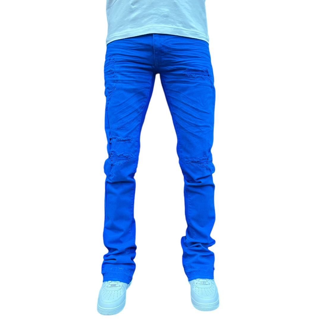Ross stacked - Tribeca twill pants (Royal) jrf955r
