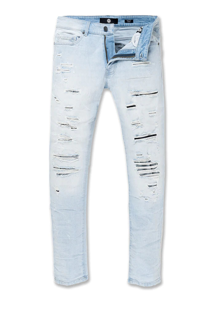 Martin- destroyed denim (Iced White) jt3493