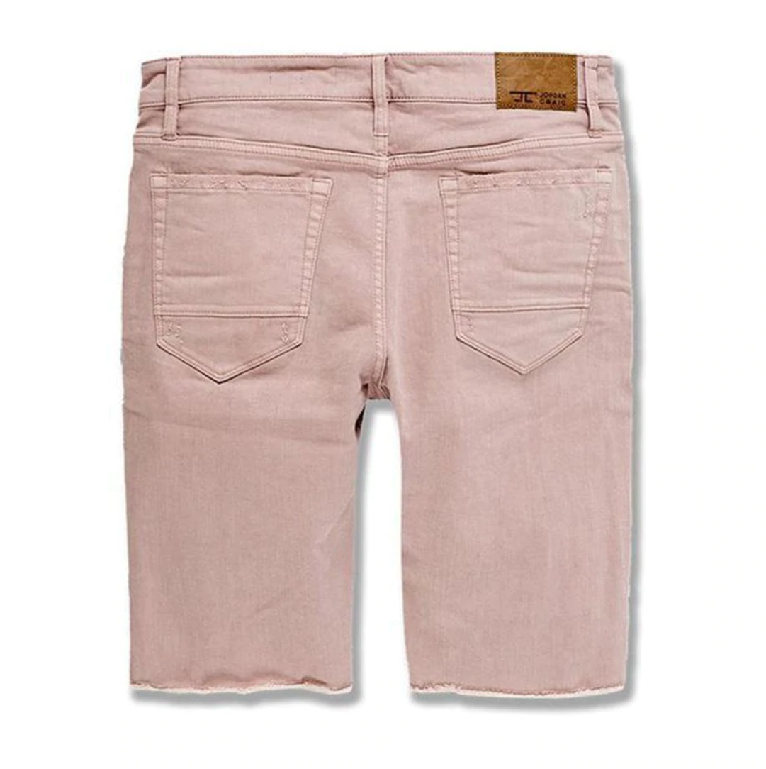 TWILL GARMENT DYED Shorts (Dusty rose) j3166S