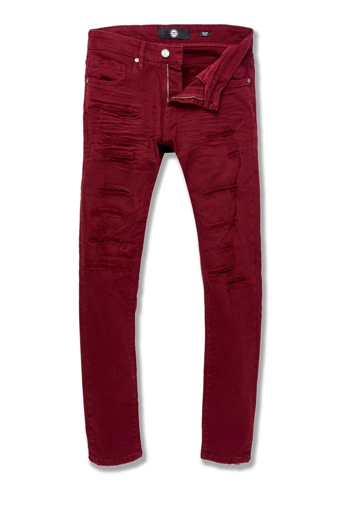 ROSS - TRIBECA TWILL PANTS (BORDEAUX) JR955R