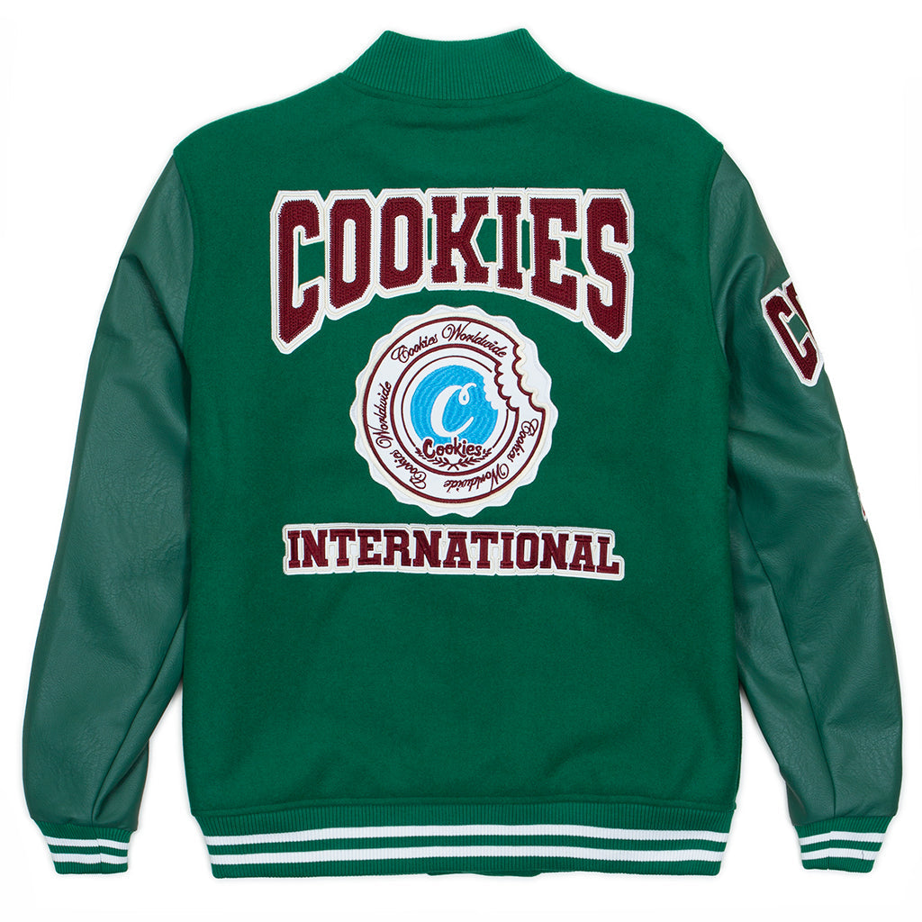 Double up letterman jacket (Green)