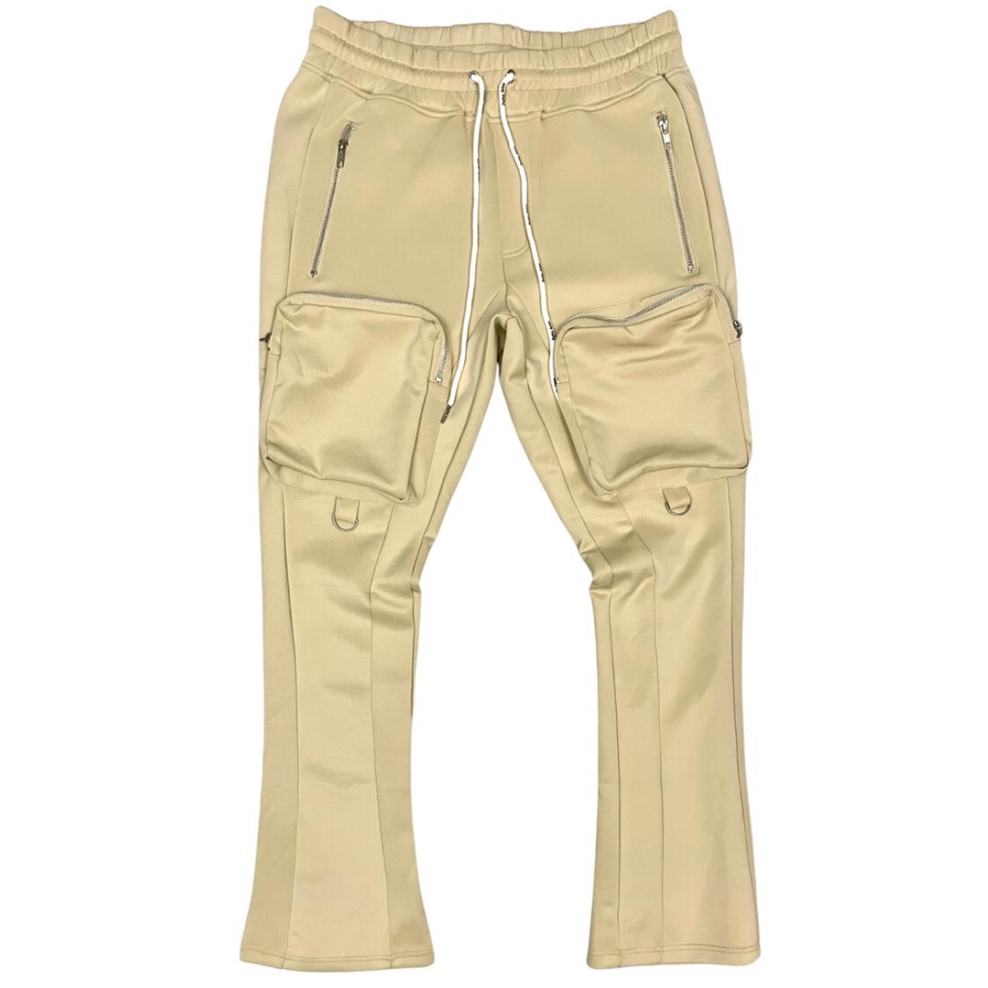 TRACK PANTS - CARGO STACKED (Tan)