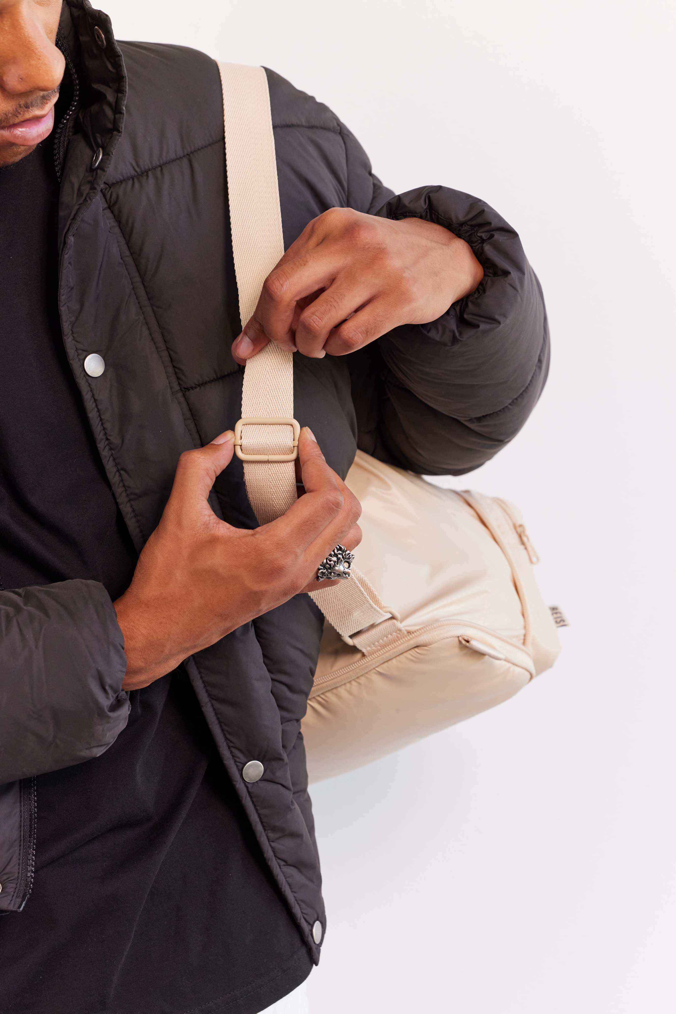 The Expandable Pouch in Beige