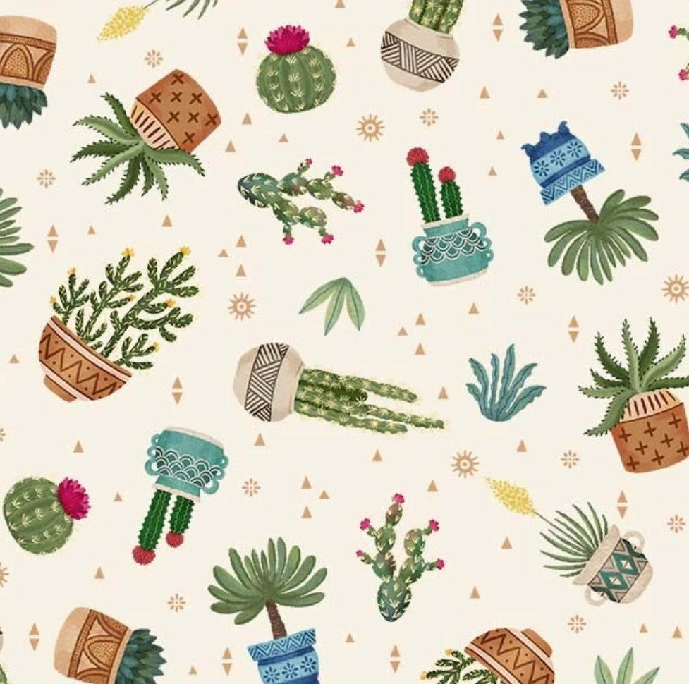 Cactus Plants Custom Baby and Toddler Bedding