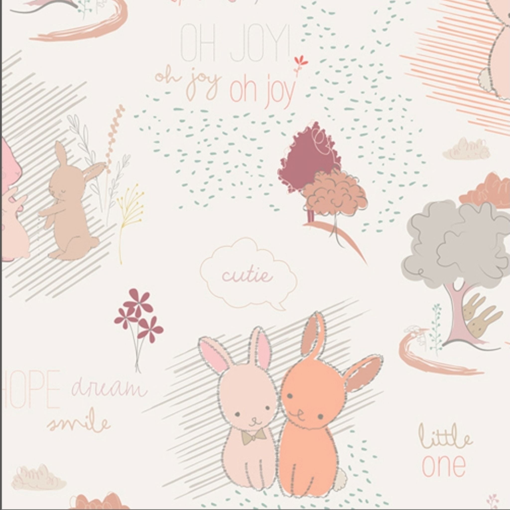 Bunny Friends Custom Crib Sheet