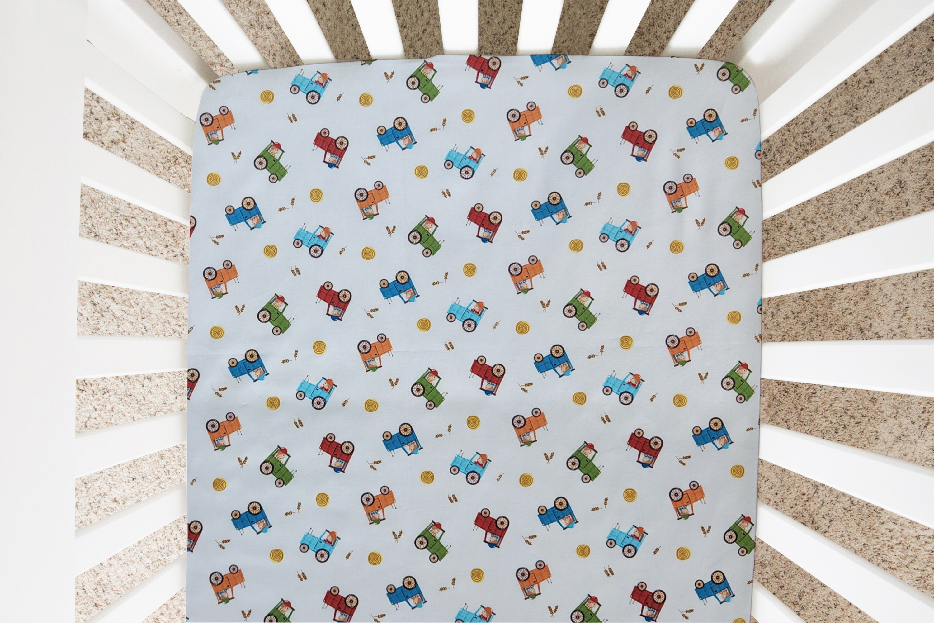 Tractors are Fun Custom Baby and Toddler Bedding