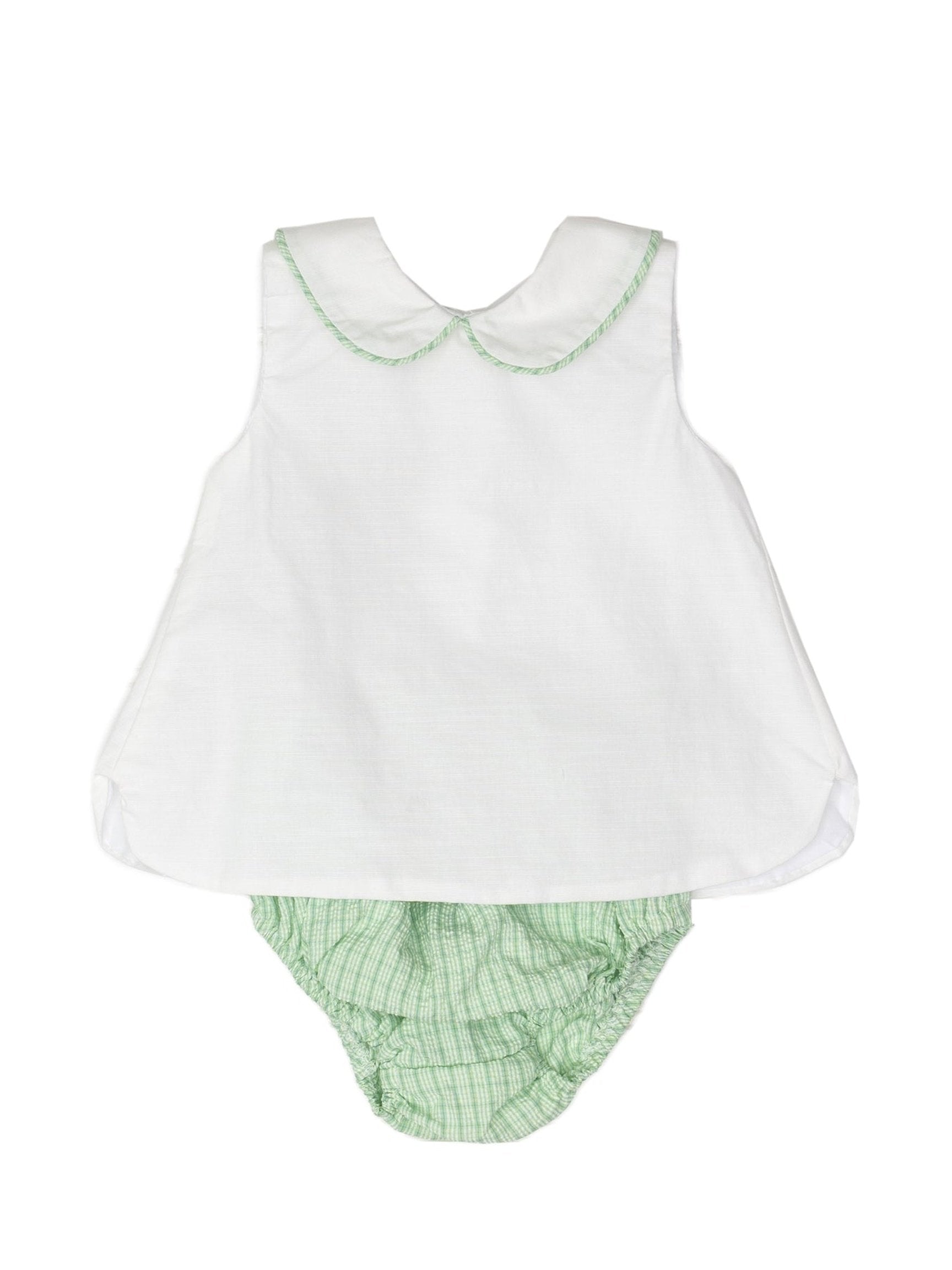 Rayleigh Green Check Diaper Set