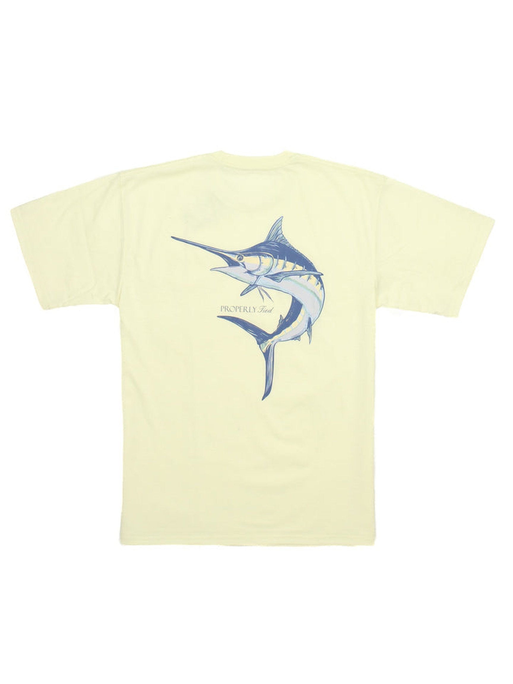 LD Blue Marlin S/S T-Shirt - Light Yellow