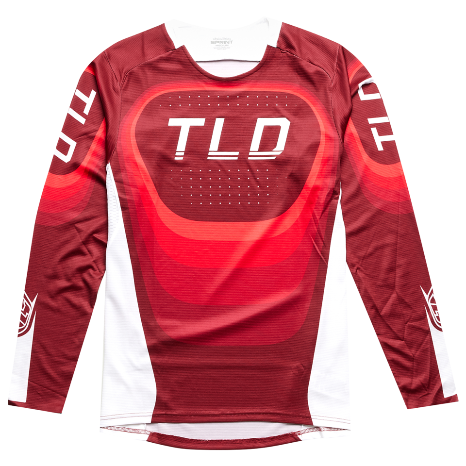 Troy Lee Designs Sprint Long Sleeve MTB Jersey - Reverb - Race Red