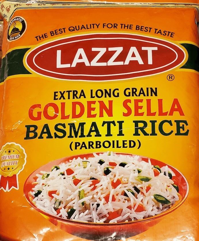 Lazzat Extra Long Grain Golden Sella Basmati Rice