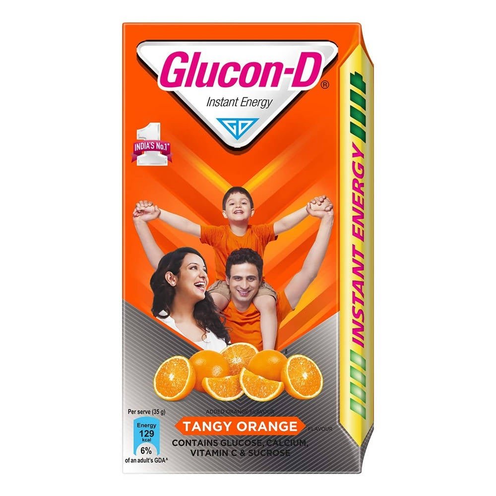 Glucon-D Glucose Beverage Mix Tangy Orange