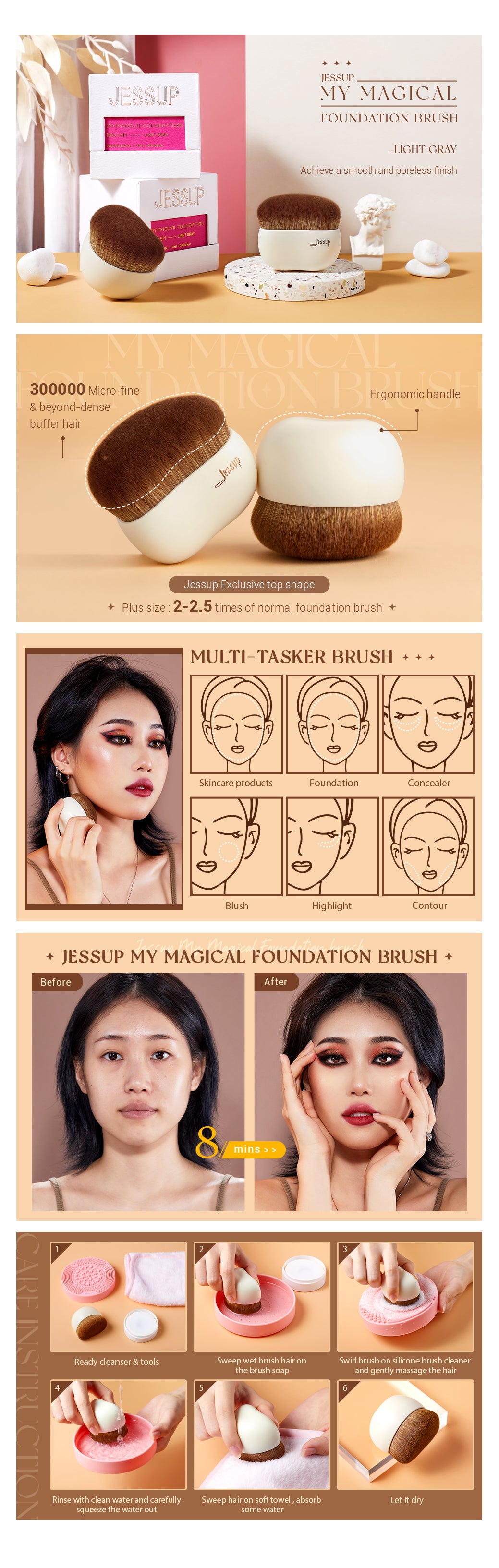 Jessup my magical foundation makeup brush