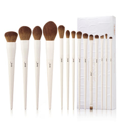 Jessup light grey makeup brush set 14pcs T329