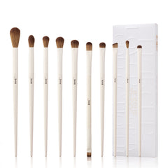 Professional eyeshadow makeup brush set light grey - Jessup