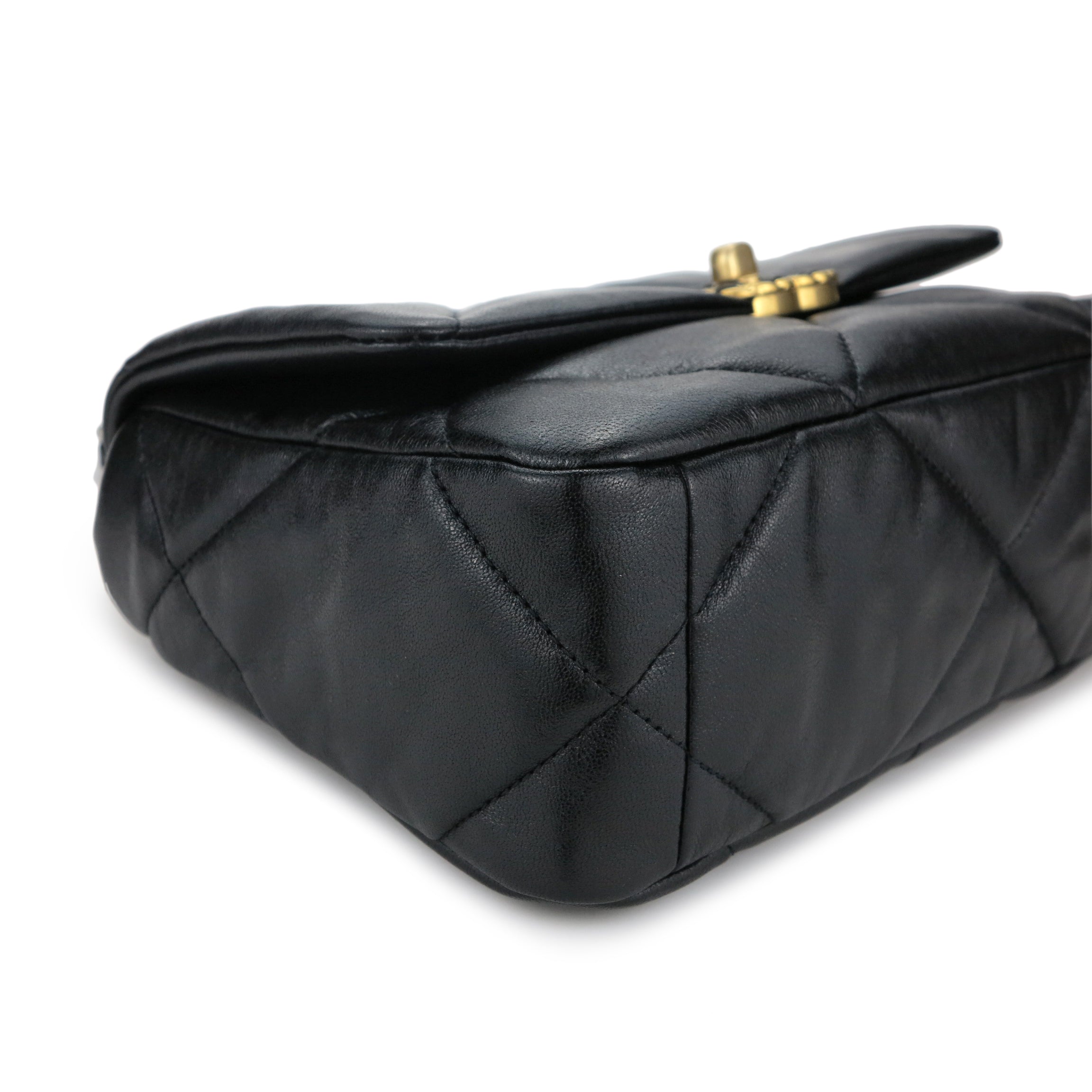 CHANEL 19 Small Flap Bag in Black Lambskin