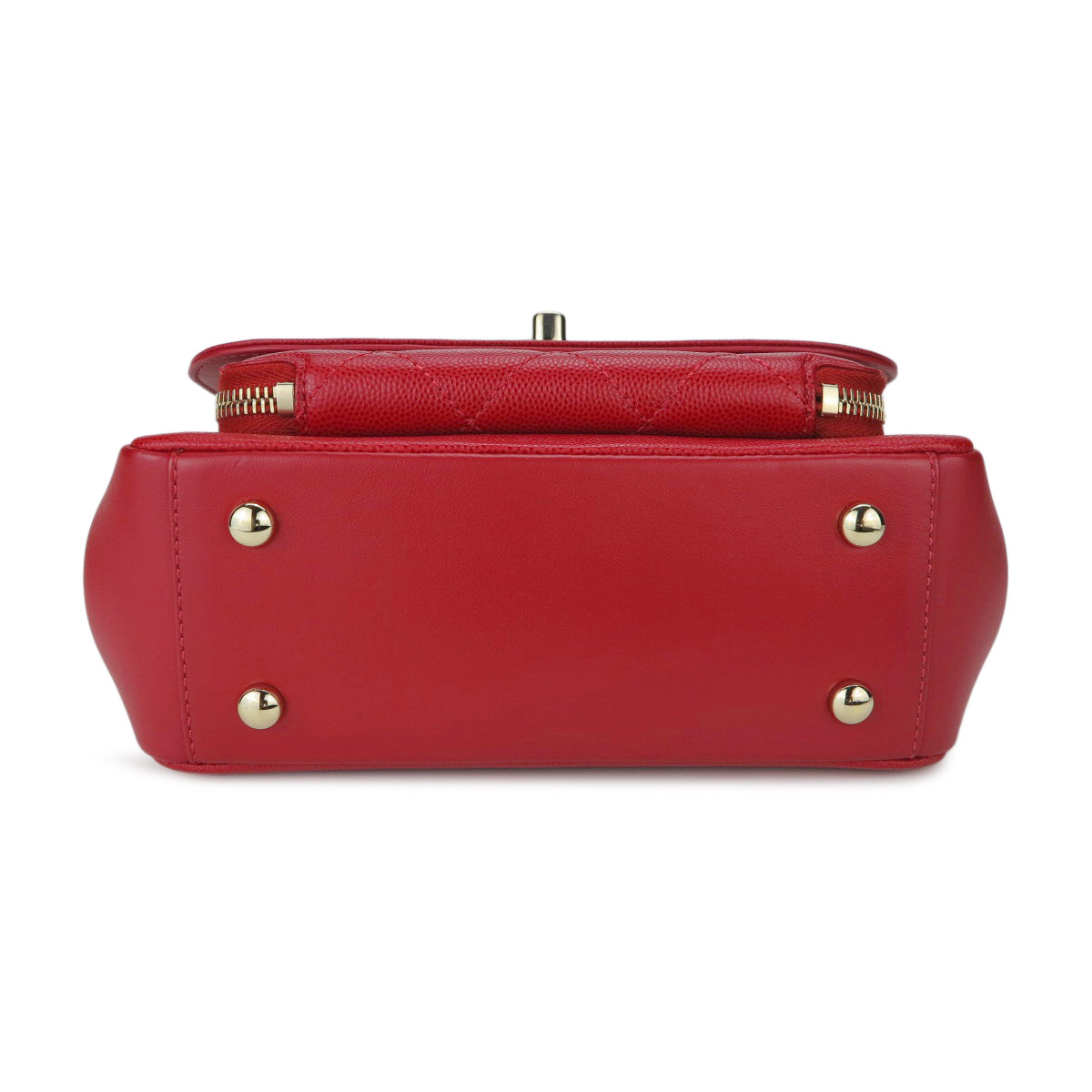 Small Business Affinity Flap Bag in Red Caviar