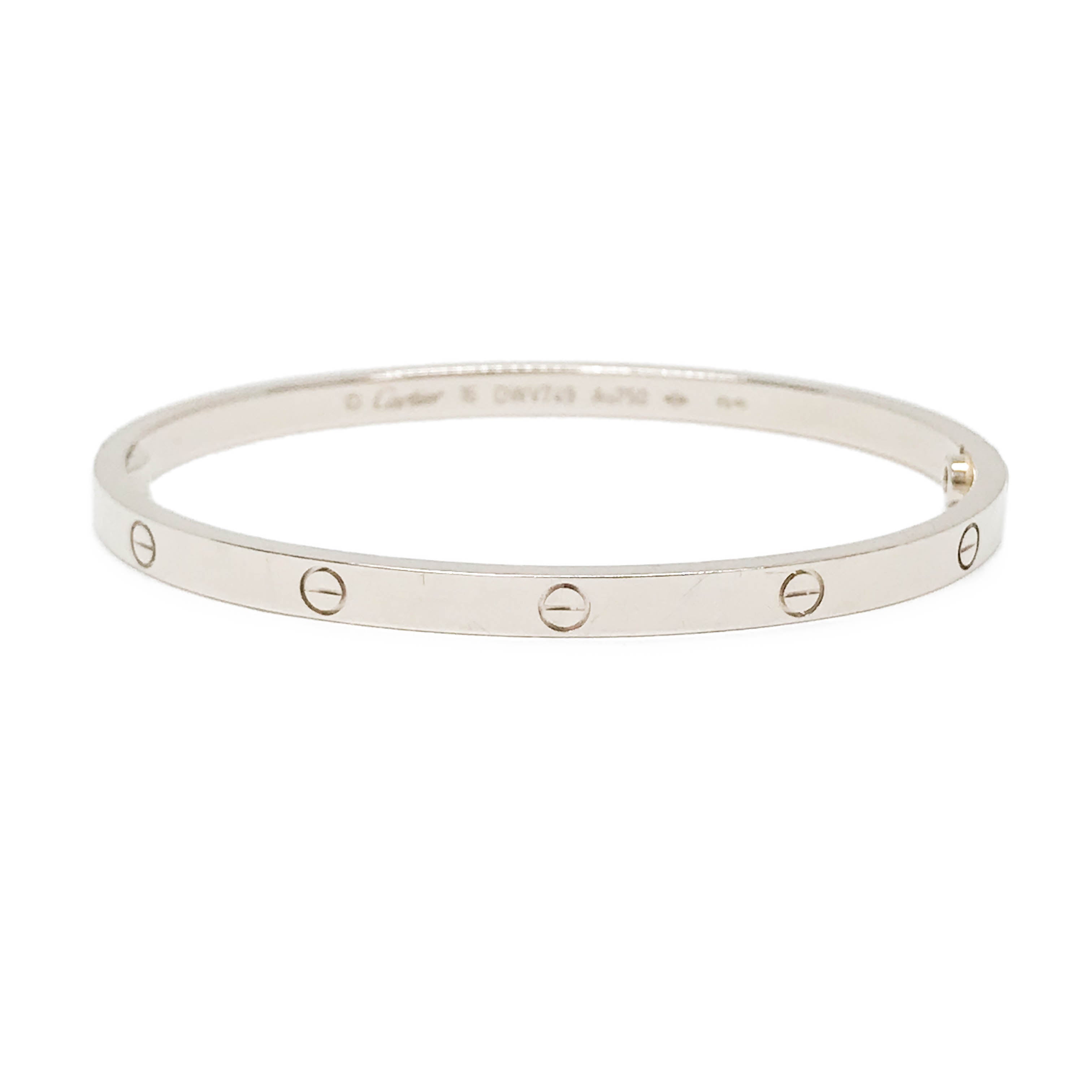 Love Bracelet SM in 18k White Gold