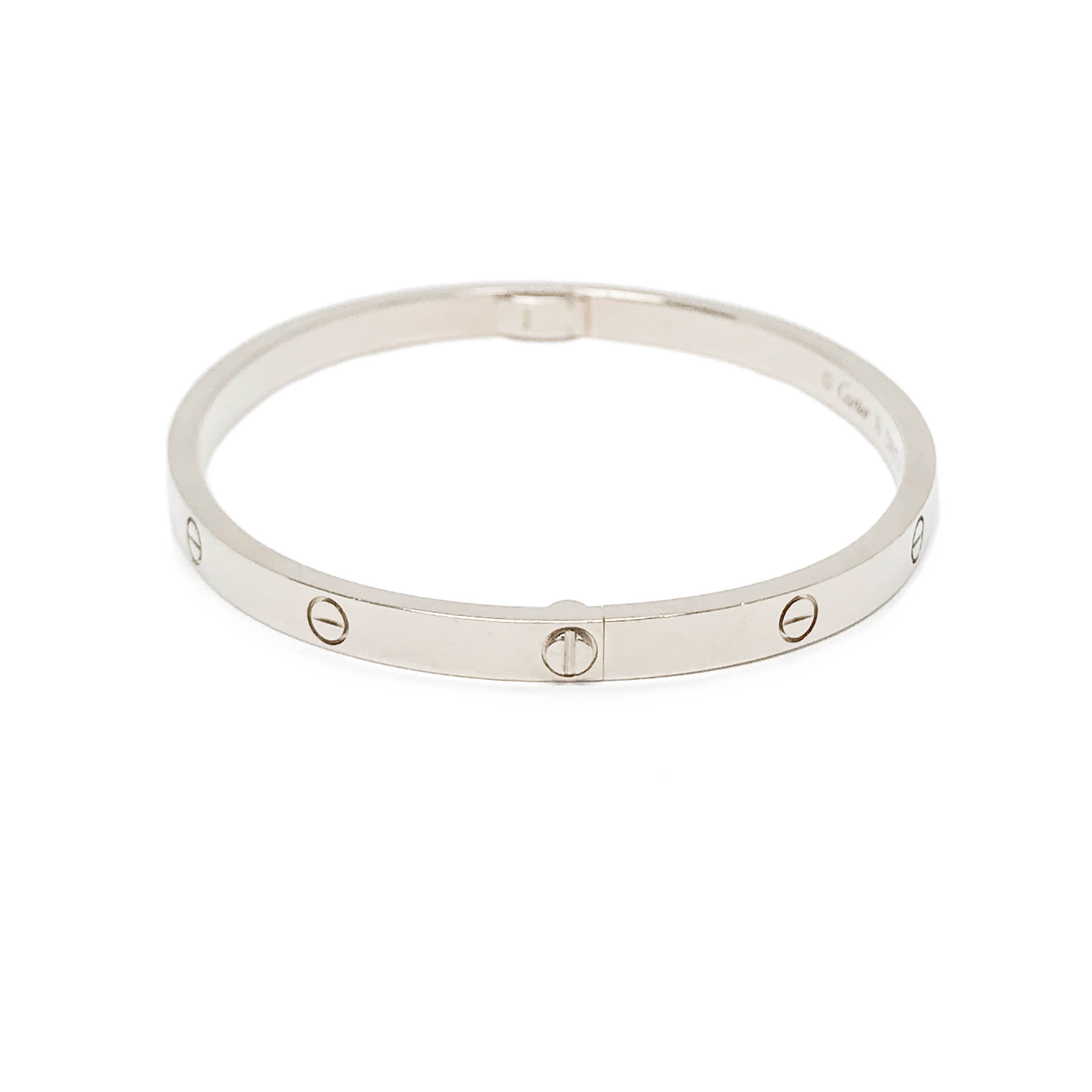 Love Bracelet SM in 18k White Gold