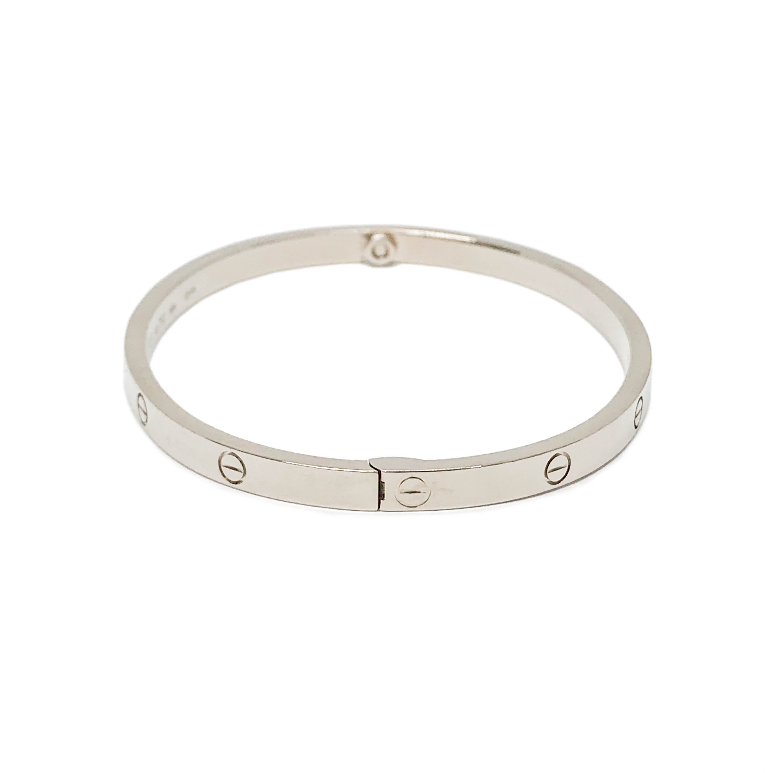 Love Bracelet SM in 18k White Gold