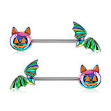 bat nipple ring