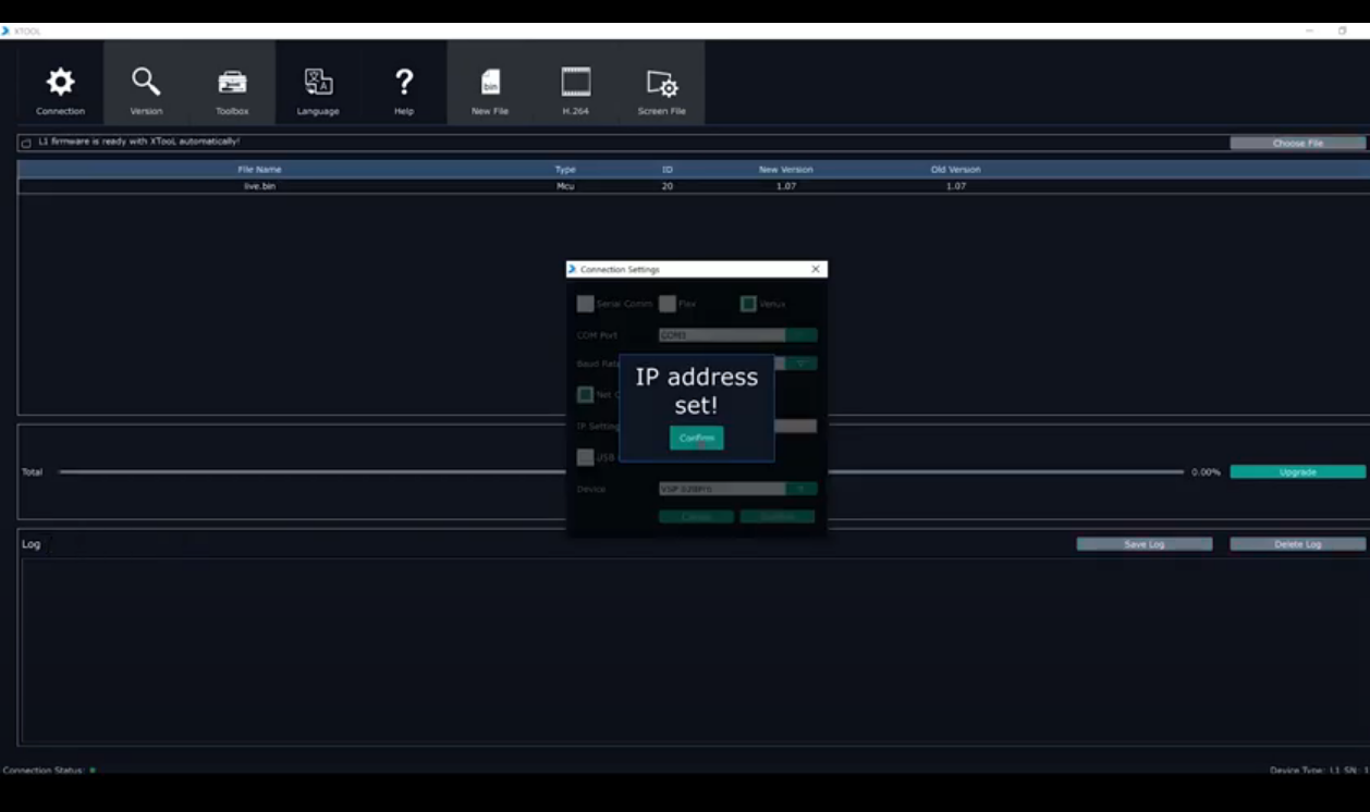 firmware oppdatering