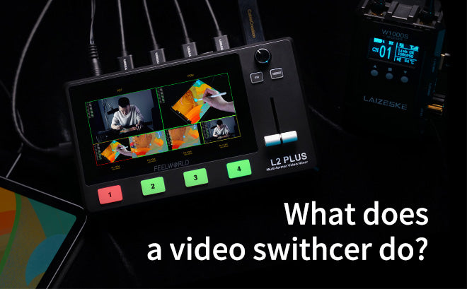 What does a video switcher do?