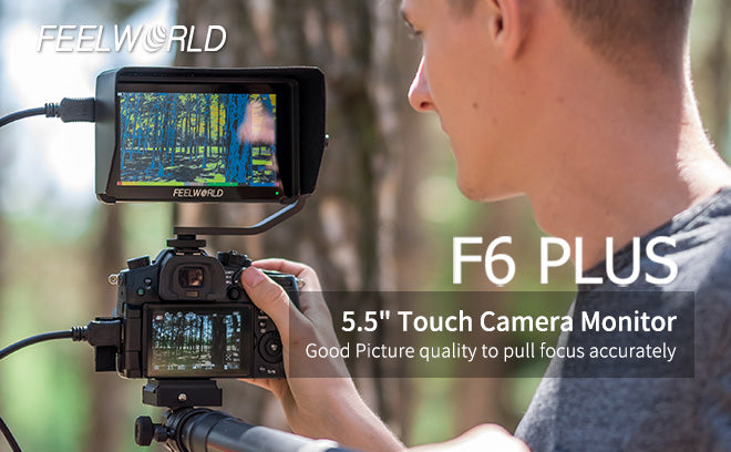 FEELWORLD F6 PLUS5.5インチ3DLUTタッチスクリーン4KHDMIカメラ 