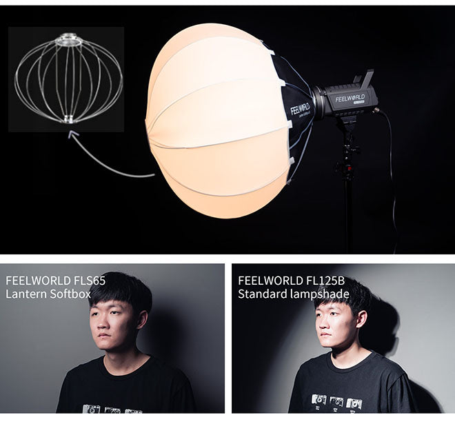 pro led video lys softbox